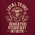 thumbnail image 6 of Wild Bobby, Loyal To One Dedicated Steadfast In Faith | Religious Bible Verse John 14:6 Inspirational/Christian Unisex Crewneck Graphic Sweatshirt, Maroon, X-Large, 6 of 6