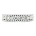 thumbnail image 2 of 1 1/2 ct. t.w Round Cut Lab Created Moissanite Diamond Beaded Eternity Wedding Band Ring For Women In 14K Solid White Gold (G-H Color, VVS1 Clarity, 1.50 Cttw)-4.5, 2 of 7