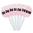 thumbnail image 1 of Devin Cupcake Picks Toppers - Set of 6 - Pink Speckles, 1 of 1