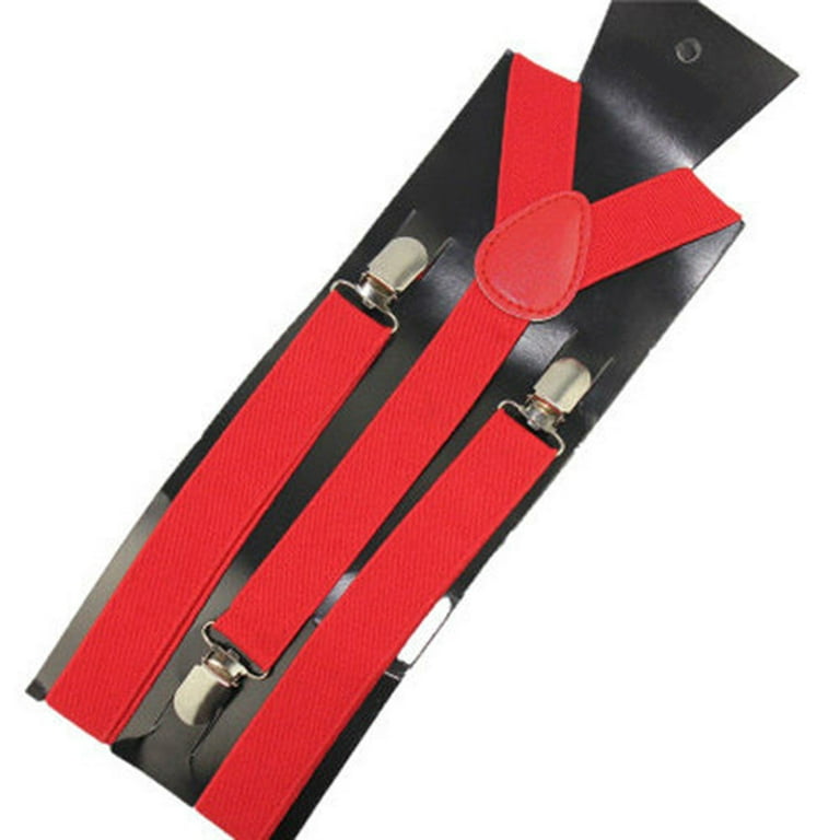 Clip Trouser Braces- Red — Symonds Of Hereford