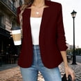 thumbnail image 2 of HNMKIU Solid Long Sleeve Button Knit Cardigan Jacket Casual Formal Womens Open Front Cover Up RD2 - XXL, 2 of 8