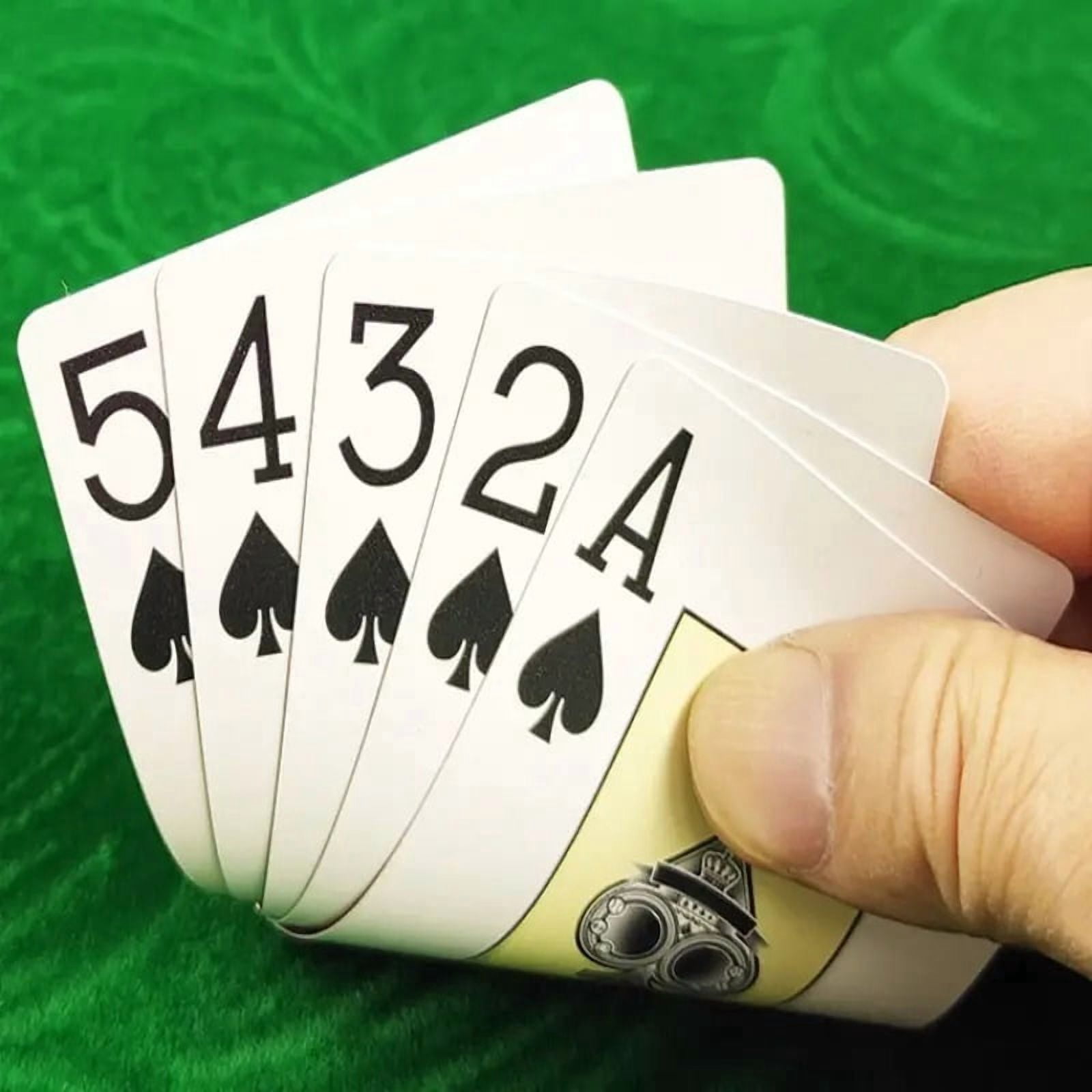 1/2pcs A set of durable, universal baccarat and Texas Hold'em playing cards, waterproof and smooth, for poker and bridge games