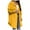 Yellow, variant on Womens Plaid Shacket Jacket Long Corduroy Shirt Casual Lapel Button Down Flannel Trench Coats (Yellow, L)