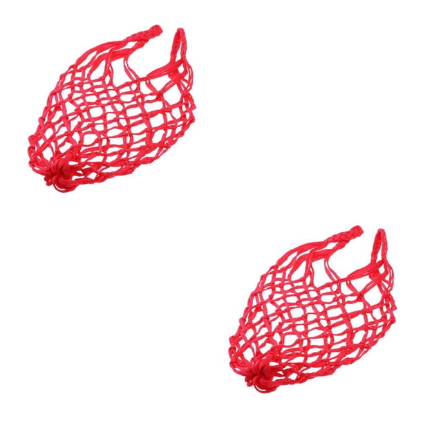 Sonducket Mesh Ball Bag Basketball Ball Carry Storage Holder Net Mesh Bag Rojo 2piezas
