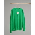 thumbnail image 3 of Love Daisy Positive Heart  Sweatshirt Women -Image by Shutterstock, Female Medium, 3 of 4