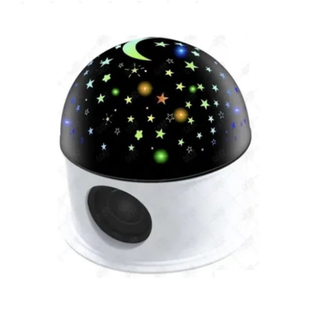 Foco Led Proyector Estrellas C/bocina Musica Bluetooth Niños Genérico Crystal Magic