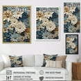 thumbnail image 4 of Designart "Blue Blooms Of Zinnias V" Zinnias Canvas Prints, 4 of 7
