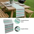 thumbnail image 5 of Teal Grey Table Runner - 70 Inch Long, Kitchen Dining Table Runner Dresser Scarves, Farmhouse Watercolor Modern Geometric Farmhouse Decor for Coffee Tables Wedding Party Banquet, 5 of 8