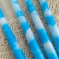 thumbnail image 3 of XINAOBAOLUO Taper Candles Marble Printed Set of 2 Handmade Unscented Long Candles Tapered Candle for Wedding Home Decor Gift(Blue and White), 3 of 6