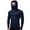 A78 Navy, variant on Xdegoge Men's Long Sleeve Hoodie with Built-in Face Mask Slim Fit Sun Protection Performance Shirt Side Zipper Outdoor Hiking Gear