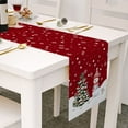 thumbnail image 4 of TIELUTT Border Christmas Table Flag Linen Printed Snowman Old Man Christmas 108 Inches Long Christmas Table 54 Inches Long and Runners for Tables Small Fall Table Small Table for Coffee Table, 4 of 7