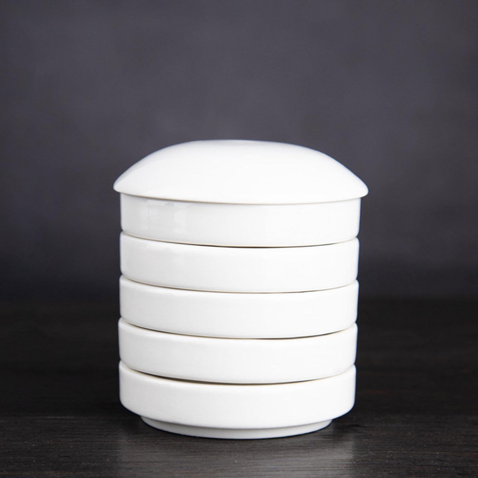 Yunhgft Ceramic Paint Palette Porcelain Mixing Palette Stackable Washable Layers Chinese
