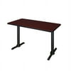 Regency Cain Rectangular Training Table in Mahogany