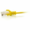 thumbnail image 2 of C2G - Patch cable - RJ-45 (M) to RJ-45 (M) - 2 ft - 0.1 in - UTP - CAT 6 - CMR - indoor, molded, snagless, stranded, slim - yellow, 2 of 2