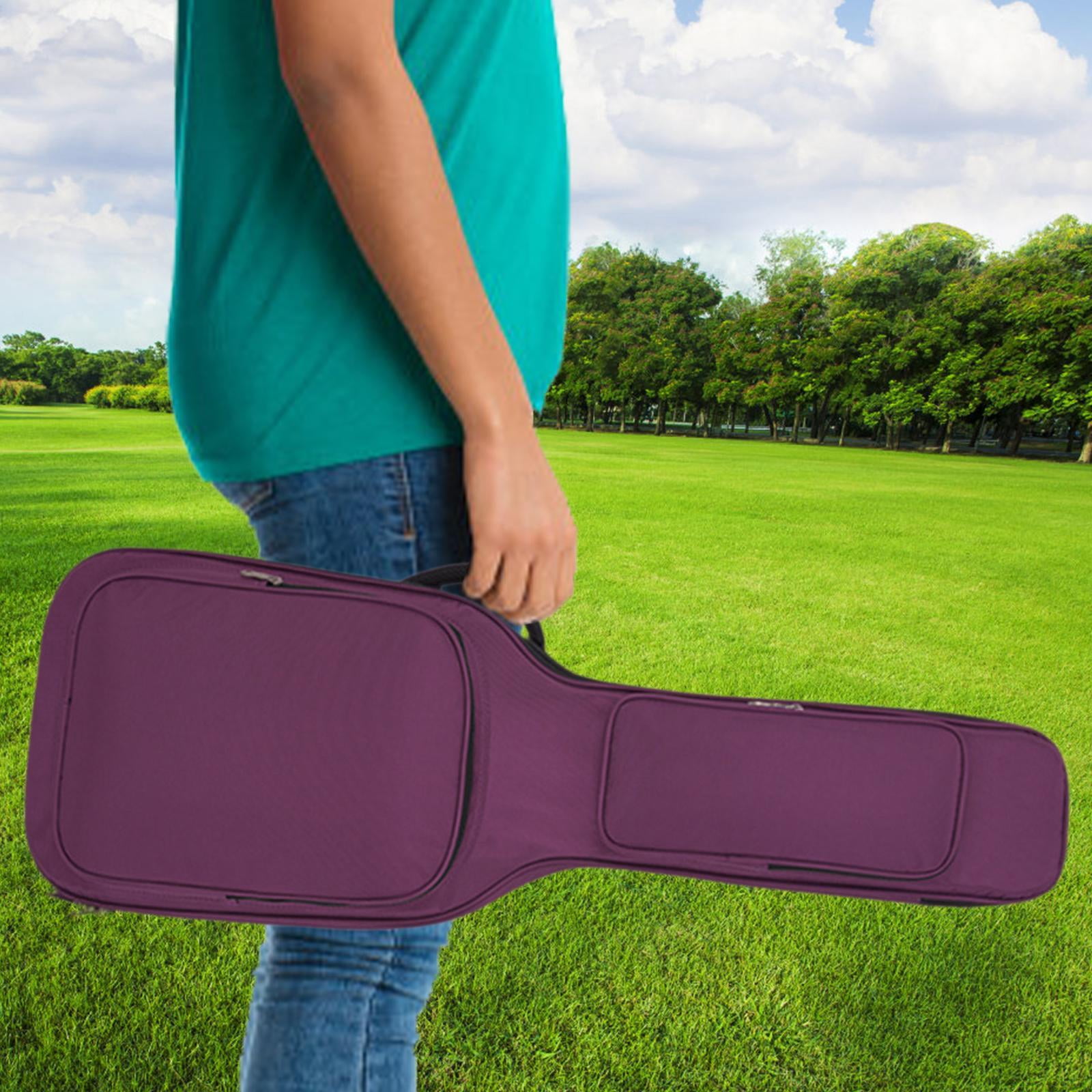 LeeQinersw Thickened Electric Guitar Bag, Acoustic Guitar Bag, Oxford Cloth Portable Guitar purple