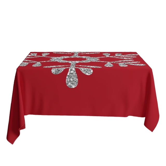 MesaSe Christmas Tablecloth Dustproof Add Atmosphere Square European Style Creative Printing Table Protector Cover Daily Use