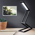 thumbnail image 2 of Lámpara de escritorio LED plegable - Lámpara de mesa USB portátil plegable con 3 configuraciones de brillo - Para el hogar, lectura, estudio, trabajo, viajes - Oro rosa dontodent Kuyhfg Sin marca, 2 of 5