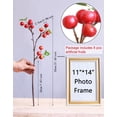thumbnail image 3 of Forlaoers Realistic 21.6 Inch 8Pcs Fake Berries Artificial Fruit Faux Berry Branches for Home Decor Christmas Party Decorations Kitchen Dining Room Table Vase Arrangements, 3 of 10