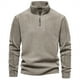 thumbnail image 1 of Suéter de punto para hombre, corte regular, cuello alto, cremallera., 1 of 5