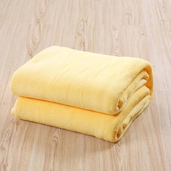 xaoyunyn Soft Fuzzy Cozy Throw Blanket for Couch,Bed,Sofa,Camping & Travel-Lightweight,Warm,Stable,Easy to Clean,Perfect for Indoor & Outdoor Use,120x200cm,Yellow