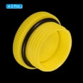 thumbnail image 3 of Unique Bargains M30x2 Hold Plugs Plastic Male Threaded Hex Socket End Cap, Yellow 2 Pack, 3 of 5