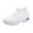 White, variant on Willtoo Women Platform Sneakers Slip-on Air Cushion Orthopedic Walking Shoes Ladies Toning Rocker Shoes Black 39(US-7.5)