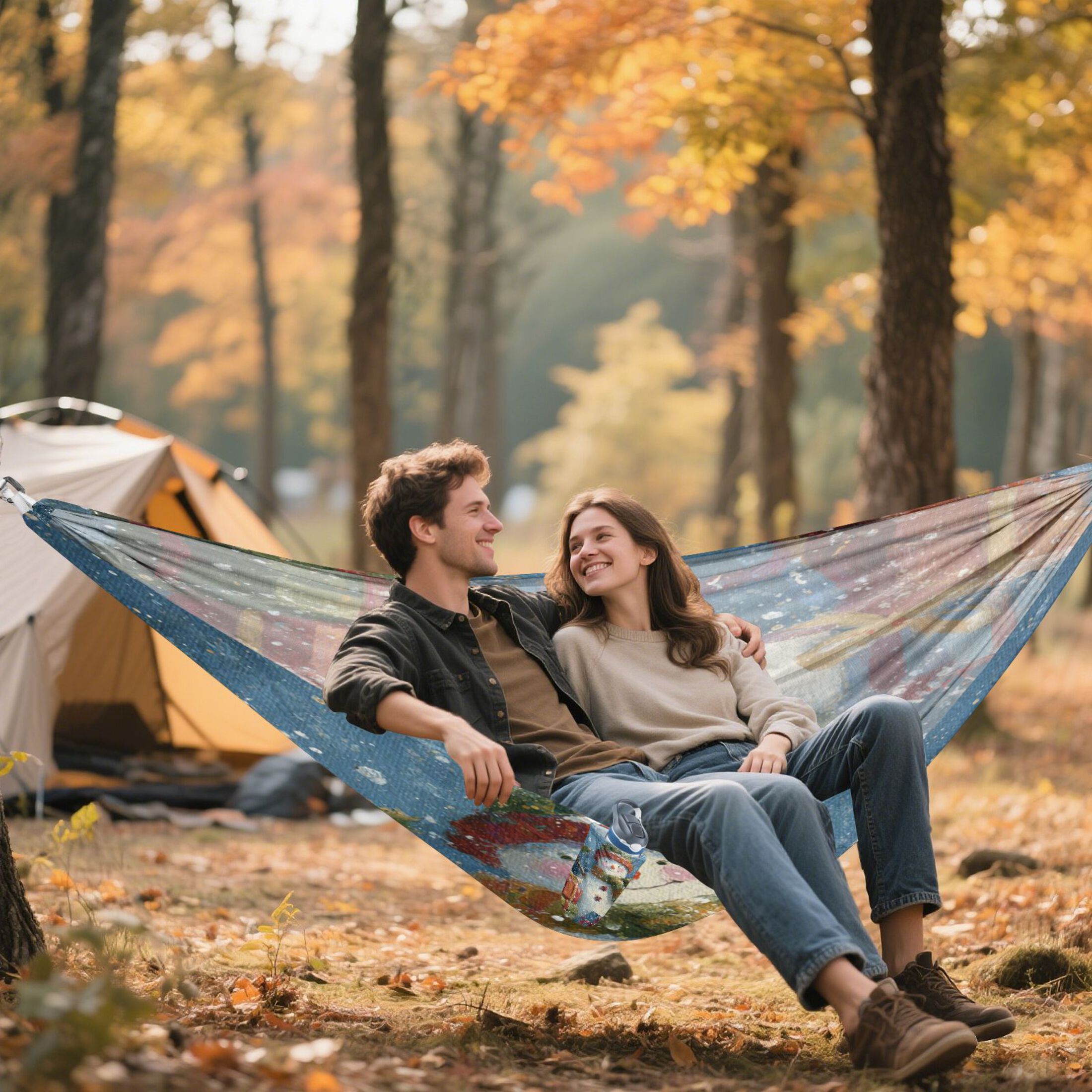 Hammock Camping Hammock Nylon Portable Hammock Travel Camping Hammock Christmas Snowman Cute