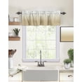 thumbnail image 2 of Grey White Valance for Windows Ombre Curtains Valances Modern Gradual Color Curtains Rod Pocket Window Treatment for Kitchen Living Room Bedroom Bathroom Home Decor 1 Panel 54x18 Inch, 2 of 6
