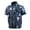 Dark Blue, variant on 1 Set Cooling Fan Jacket Unique Pattern Three Gear Adjustable Polyester Men Summer Outdoor AC Jacket Cooling Fan Apparel Working Supplies