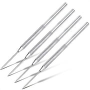 4Pcs Modeling Clay Carving Tools - Clay for Sculpting Stainless Steel Needle Ceramic Supplies Pottery Clay Texture Art Tools - Sculpting Tools Modeling Clay Tool Kit Polymer Clay Needle Tool Set