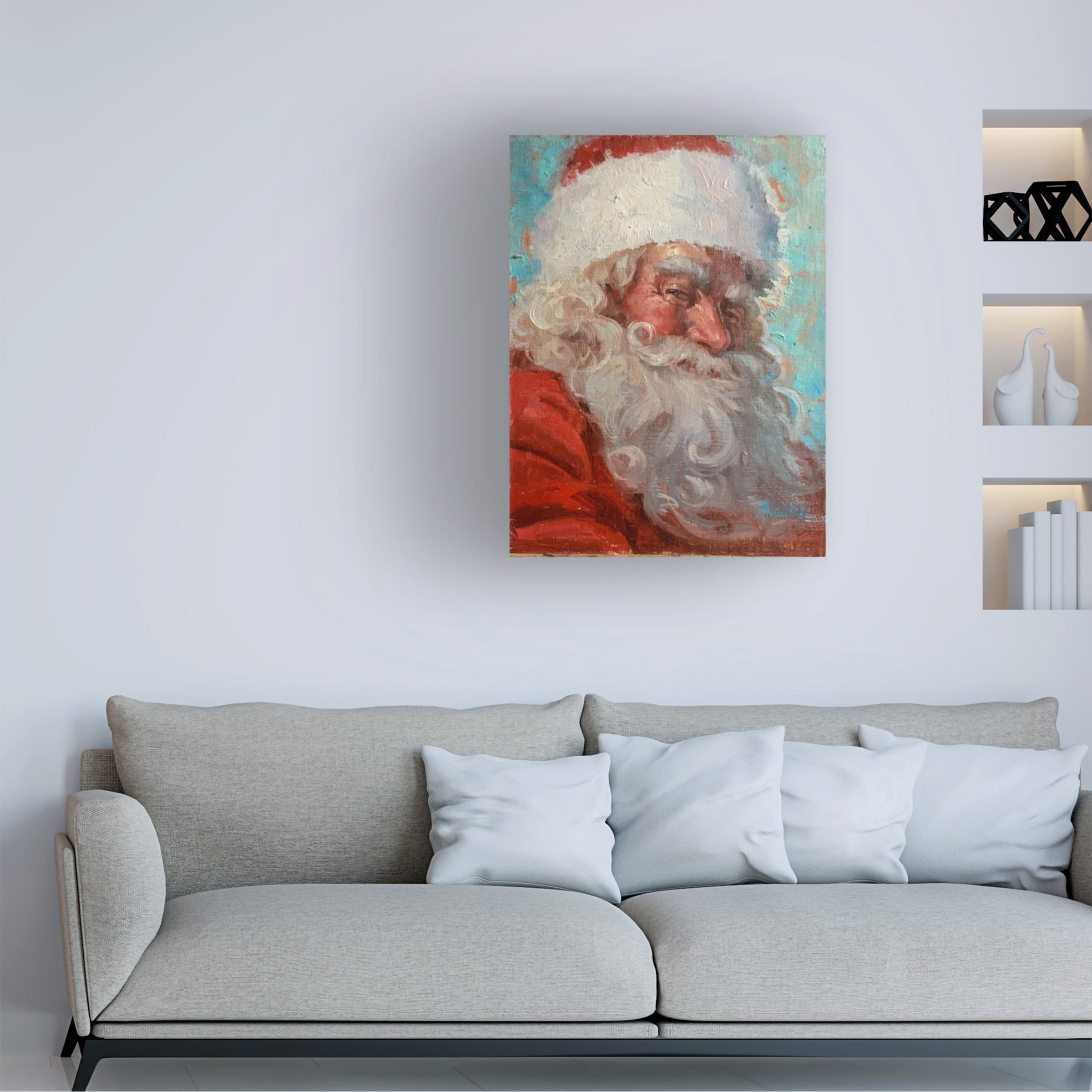 Meadowpaint 'Old Saint Nick' Canvas Art