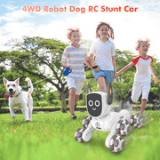 UUGEE Remote Control Robot Dog Toys, RC Smart Robot Intelligent Pets 8WD Gesture Sensing Stunt Toys with Light and Music, Christmas Birthday Gifts for 5 6 7 8+ Years Old Boys Kids