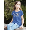 thumbnail image 2 of Pastel Color Bicycle T-Shirt Juniors -Image by Shutterstock,  Small, 2 of 4