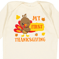 thumbnail image 4 of Inktastic My First Thanksgiving with Turkey and Leaves Boys or Girls Long Sleeve Baby Bodysuit, 4 of 5