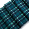 thumbnail image 2 of Fall Blue Plaid Liverpool Bullet Fabric Textured Knit Jersey 1 Yard, 2 of 3