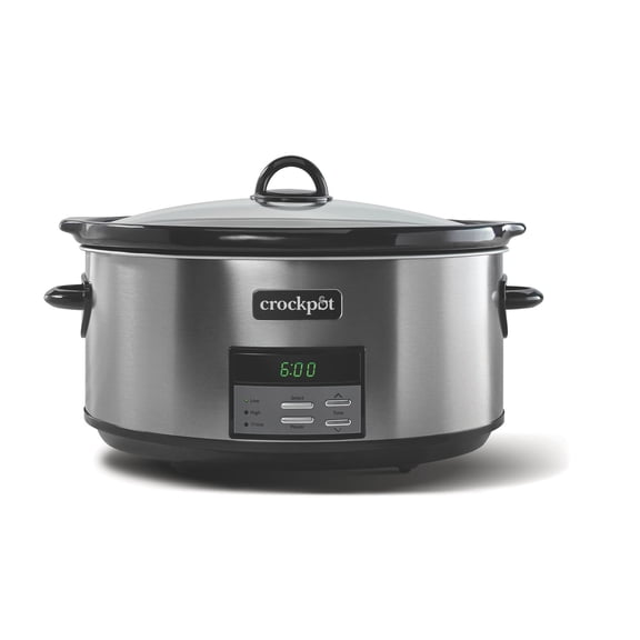 Crockpot® Programmable 8-Quart Slow Cooker, Black Stainless Collection