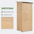 thumbnail image 6 of MCombo Wood Sheds & Outdoor Storage , Garden Tool Shed with Lock, Wooden Outdoor Storage Cabinet with Double Doors for Patio 1628, 6 of 7