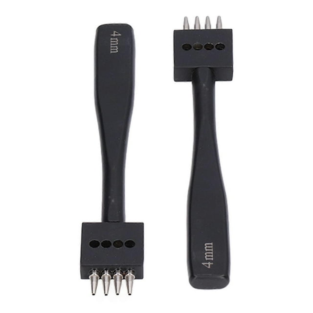3Pcs Prong Punch Tool Set Fast Punching Various Sizes High Strength Professional Design DIY Leather Row Punch Tool4mm