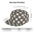 thumbnail image 6 of Fotbe Daisy Plaid Black Flat Bill Visor Cap Classic Snapback Hat Polyester Foam Trucker Hat Trucker Cap Adjustable Baseball Cap, 6 of 9