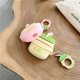 thumbnail image 5 of Funda de silicona para Airpods Pro, linda y divertida, compatible con Apple Airpods Pro [serie de frutas] (leche de plátano), 5 of 5