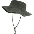 Xxl Oversized Washed Boonie Sun Hats,Foldable Floppy Brim Hiking Hat