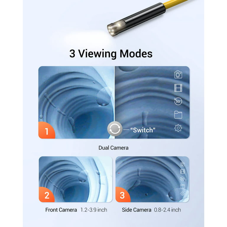 DEPSTECH Wireless Endoscope Dual Lens Wifi Borescope 2MP / 5MP