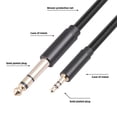 thumbnail image 4 of Adaptador de Sonido Estéreo de 3.5 mm A 6.35 mm, enchufe y reproduce 3.5 mm A 6.35 mm de cable de Sonido estéreo masculino un macho de 3.3 pasteles para configuraciones multimedia de, 4 of 7