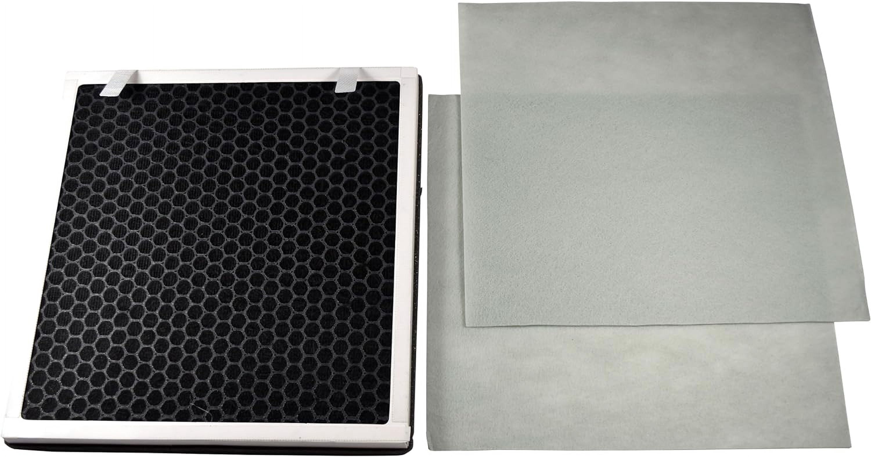 HQRP 2-Pack Vital 100 Replacement Filter Compatible with LEVOIT 100 Air Purifier, HEPA 3-Stage Activated Carbon Filter Set, Vital 100-RF Part