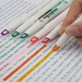 thumbnail image 2 of LNGOOR 1box 6pcs Double-Headed Fluorescent Highlighter With Visible Window  Used For Student Notes  Doodles, 2 of 7