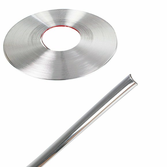Glossy Car Wheel Hub Rim Trim Edge Silver Protect Tire Guard Rubber Strip Decorative