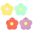 thumbnail image 2 of 4pcs Key Caps Covers Keyring Pendants Cute Flower Silicone Key Covers Decor Key Charm, 2 of 8