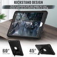 thumbnail image 2 of Heavy Duty Shockproof Case For iPad 7th 8th 9th Generation 10.2 inch with Kickstand, 3 Layer Protection Case Rugged Cover, 2 of 8
