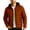 Spiced Orange, variant on Bass Creek Outfitters Mens Puffer Jacket - Waterproof Zip Up Hooded Lightweight Jacket for Men