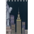 thumbnail image 5 of Coolnut Statue of Liberty New York City Blackout Curtain for Bedroom, 2 Panels Thermal Insulated Blackout Drapes Long Darkening Curtains with Grommets,55"x 72", 5 of 5